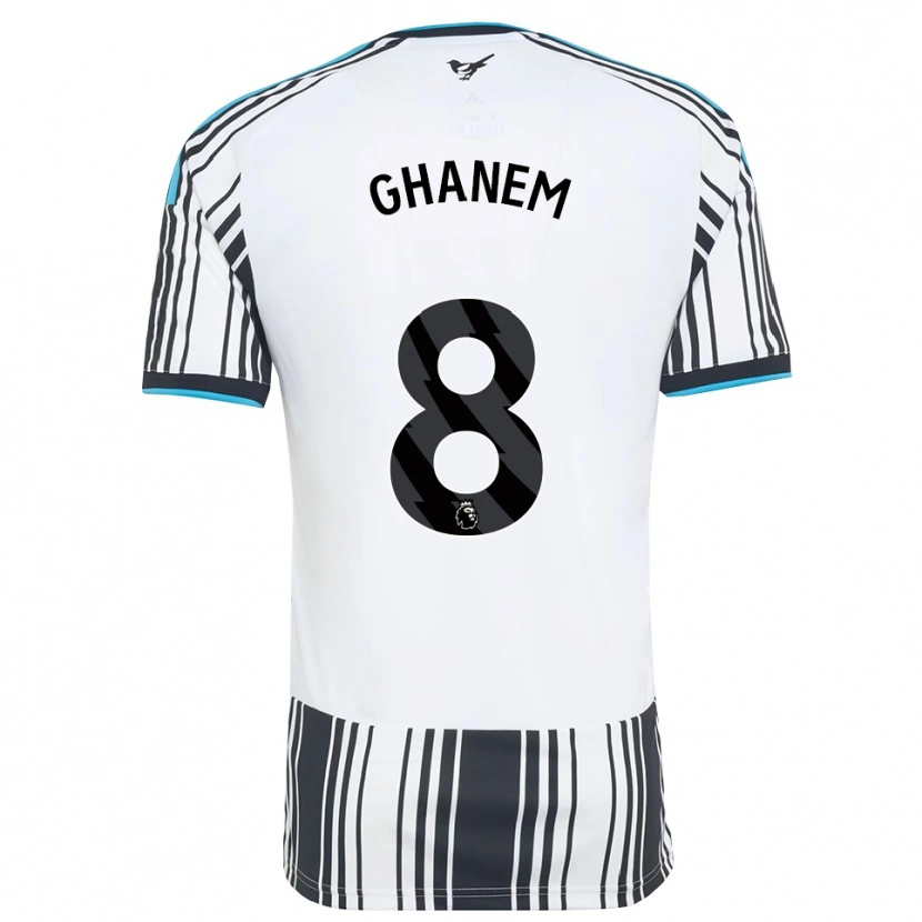 Danxen Dzieci Muawiya Ghanem #8 Błękitny Czarny Biały Domowa Koszulka 2026/27 Koszulki Klubowe
