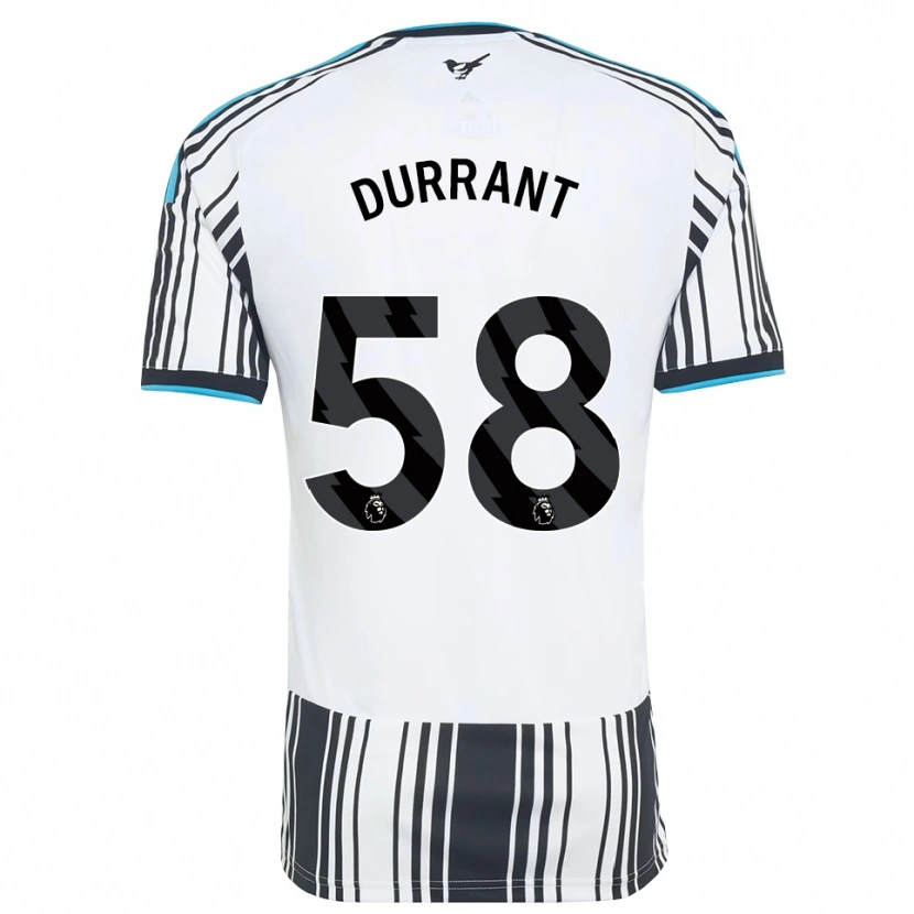 Danxen Dzieci Jake Durrant #58 Błękitny Czarny Biały Domowa Koszulka 2026/27 Koszulki Klubowe