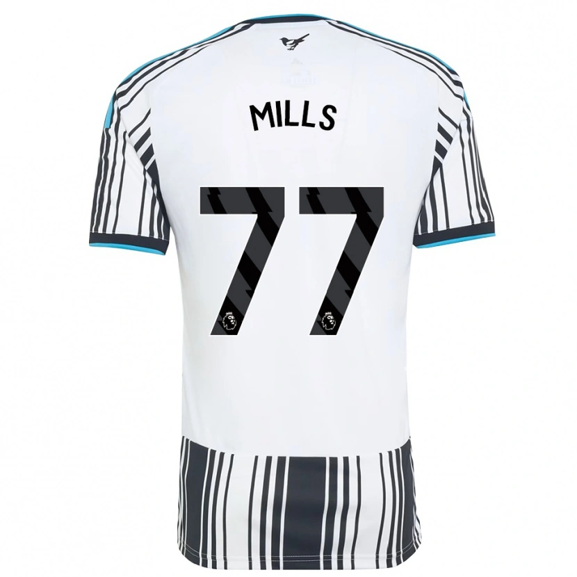 Danxen Dzieci Michael Mills #77 Błękitny Czarny Biały Domowa Koszulka 2026/27 Koszulki Klubowe