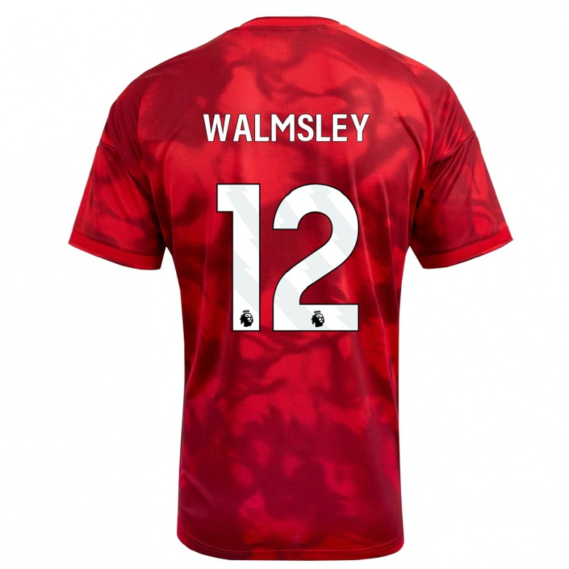 Danxen Dzieci Joseph Walmsley #12 Karmazynowy Biały Domowa Koszulka 2026/27 Koszulki Klubowe