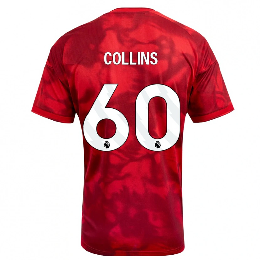 Danxen Dzieci Sam Collins #60 Karmazynowy Biały Domowa Koszulka 2026/27 Koszulki Klubowe