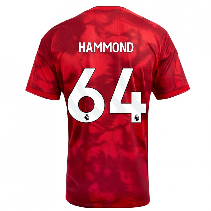 Danxen Dzieci Ben Hammond #64 Karmazynowy Biały Domowa Koszulka 2026/27 Koszulki Klubowe