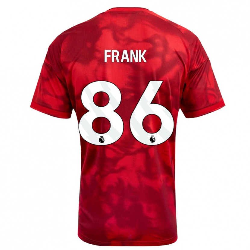 Danxen Dzieci Frank Djamna #86 Karmazynowy Biały Domowa Koszulka 2026/27 Koszulki Klubowe
