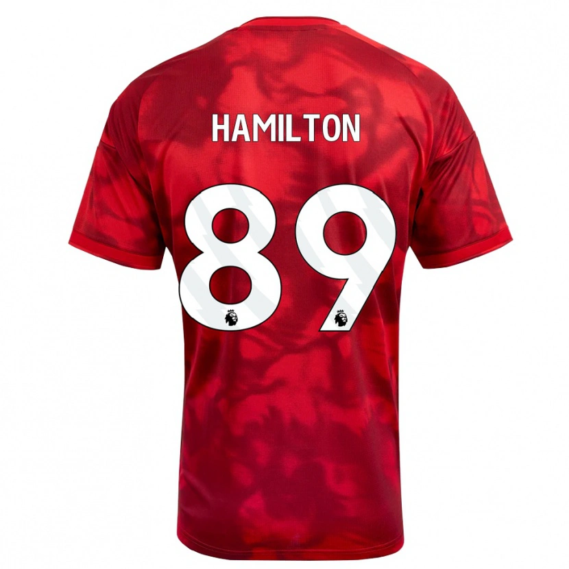 Danxen Dzieci Scott Hamilton #89 Karmazynowy Biały Domowa Koszulka 2026/27 Koszulki Klubowe