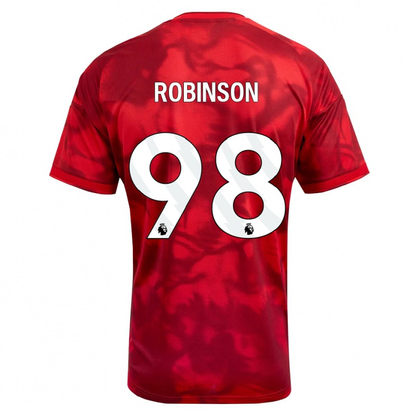 Danxen Dzieci Riko Robinson #98 Karmazynowy Biały Domowa Koszulka 2026/27 Koszulki Klubowe