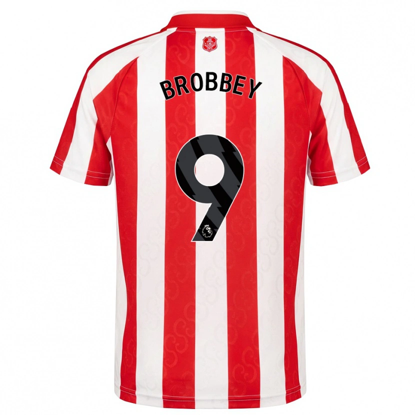 Danxen Dzieci Brian Brobbey #9 Czerwony Biały Czarny Domowa Koszulka 2026/27 Koszulki Klubowe