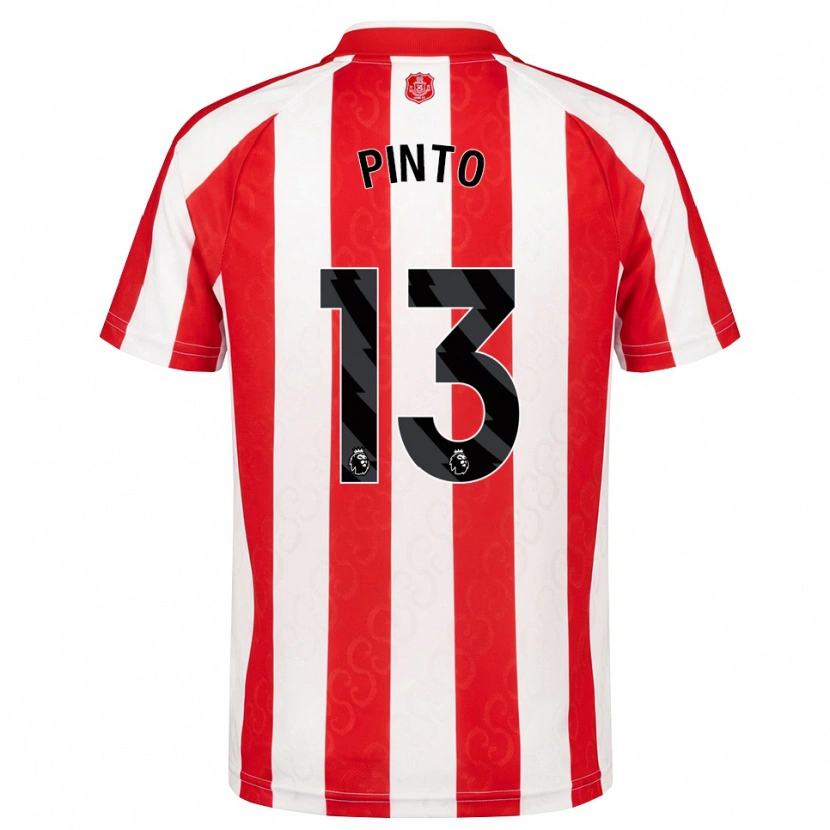 Danxen Dzieci Elias Pinto #13 Czerwony Biały Czarny Domowa Koszulka 2026/27 Koszulki Klubowe