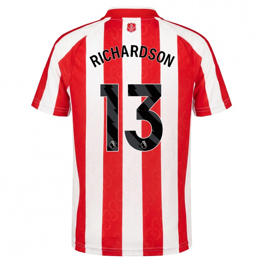 Danxen Dzieci Adam Richardson #13 Czerwony Biały Czarny Domowa Koszulka 2026/27 Koszulki Klubowe