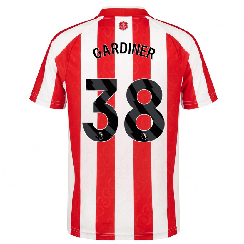 Danxen Dzieci Harry Gardiner #38 Czerwony Biały Czarny Domowa Koszulka 2026/27 Koszulki Klubowe