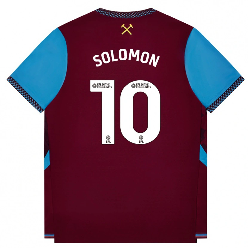 Danxen Dzieci Manor Solomon #10 Bordowy Niebieski Chaber Domowa Koszulka 2026/27 Koszulki Klubowe