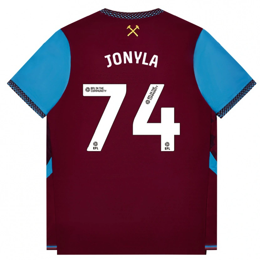 Danxen Dzieci Tomas Jonyla #74 Bordowy Niebieski Chaber Domowa Koszulka 2026/27 Koszulki Klubowe