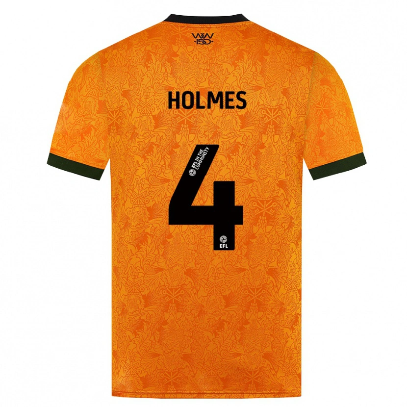 Danxen Dzieci Summer Holmes #4 Pomarańczowy Czarny Domowa Koszulka 2026/27 Koszulki Klubowe