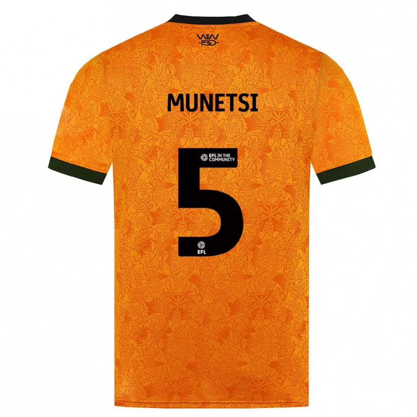 Danxen Dzieci Marshall Munetsi #5 Pomarańczowy Czarny Domowa Koszulka 2026/27 Koszulki Klubowe