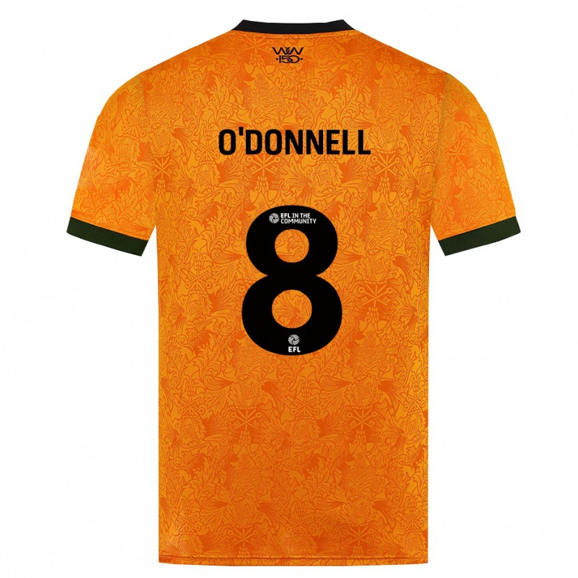 Danxen Dzieci Luke O'donnell #8 Pomarańczowy Czarny Domowa Koszulka 2026/27 Koszulki Klubowe