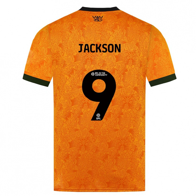 Danxen Dzieci Ricky Jackson #9 Pomarańczowy Czarny Domowa Koszulka 2026/27 Koszulki Klubowe