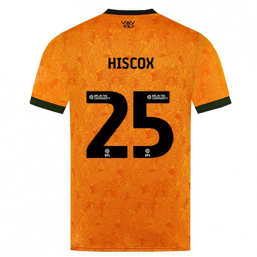 Danxen Dzieci Amelia Hiscox #25 Pomarańczowy Czarny Domowa Koszulka 2026/27 Koszulki Klubowe
