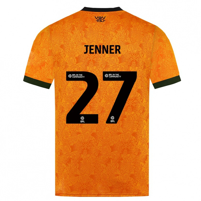 Danxen Dzieci Abbi Jenner #27 Pomarańczowy Czarny Domowa Koszulka 2026/27 Koszulki Klubowe