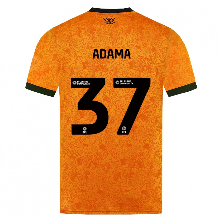Danxen Dzieci Adama Traore #37 Pomarańczowy Czarny Domowa Koszulka 2026/27 Koszulki Klubowe