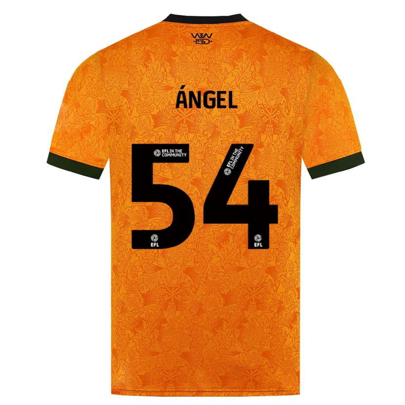 Danxen Dzieci Dani Ángel #54 Pomarańczowy Czarny Domowa Koszulka 2026/27 Koszulki Klubowe