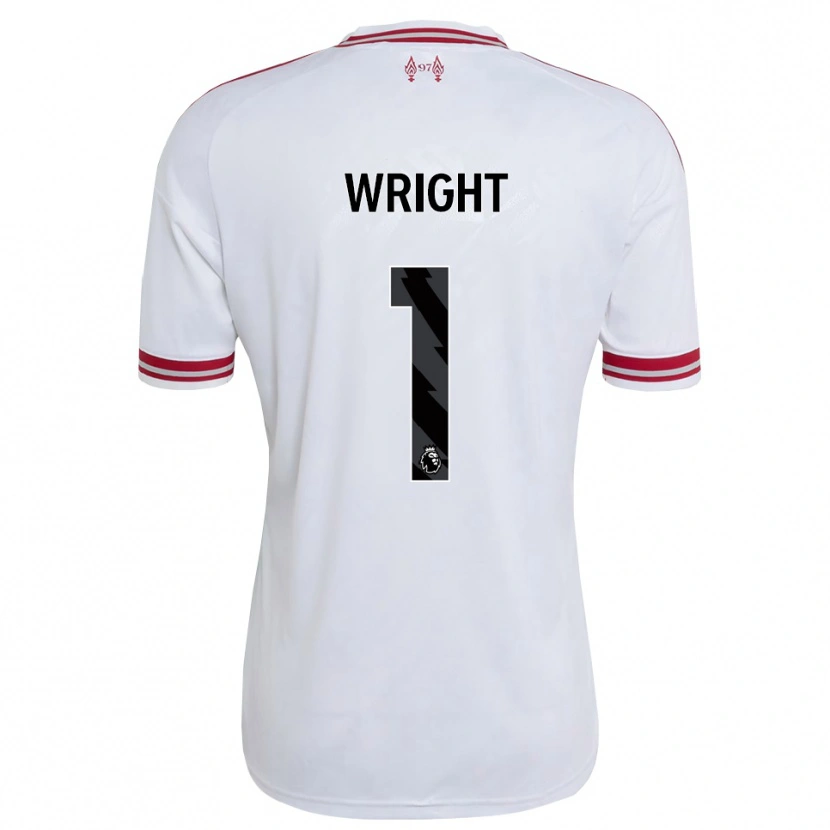 Danxen Dzieci Matty Wright #1 Czerwony Biały Wyjazdowa Koszulka 2026/27 Koszulki Klubowe