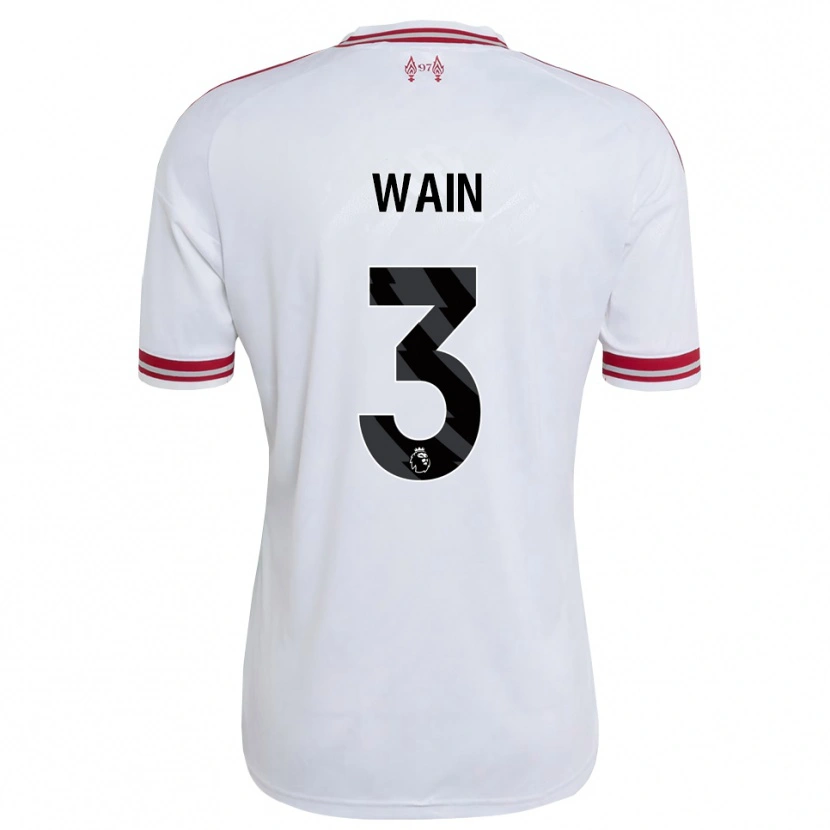 Danxen Dzieci Cian Wain #3 Czerwony Biały Wyjazdowa Koszulka 2026/27 Koszulki Klubowe