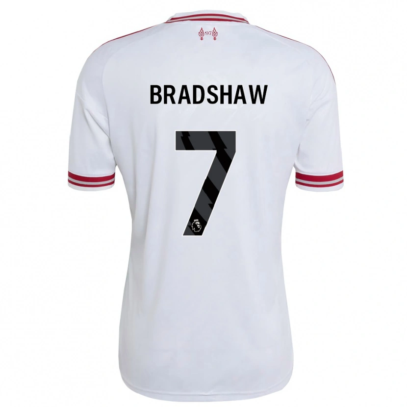 Danxen Dzieci Joe Bradshaw #7 Czerwony Biały Wyjazdowa Koszulka 2026/27 Koszulki Klubowe