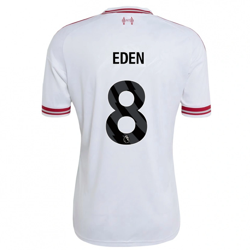 Danxen Dzieci Luca Eden #8 Czerwony Biały Wyjazdowa Koszulka 2026/27 Koszulki Klubowe
