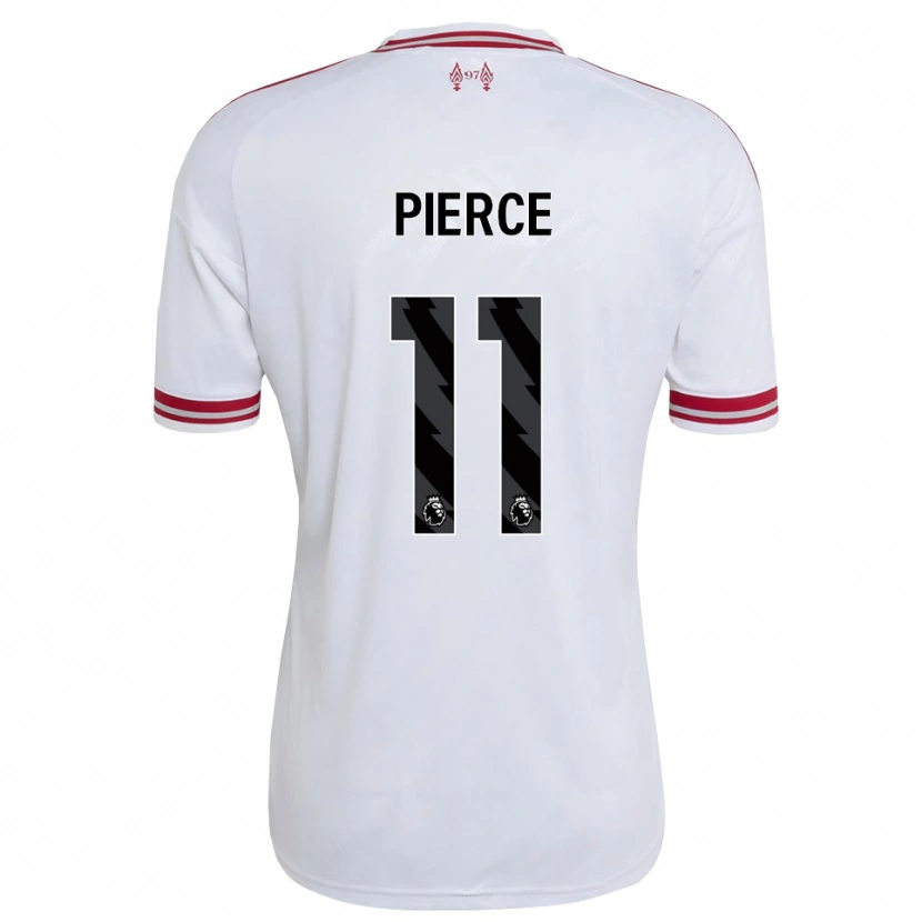 Danxen Dzieci Alfie Pierce #11 Czerwony Biały Wyjazdowa Koszulka 2026/27 Koszulki Klubowe