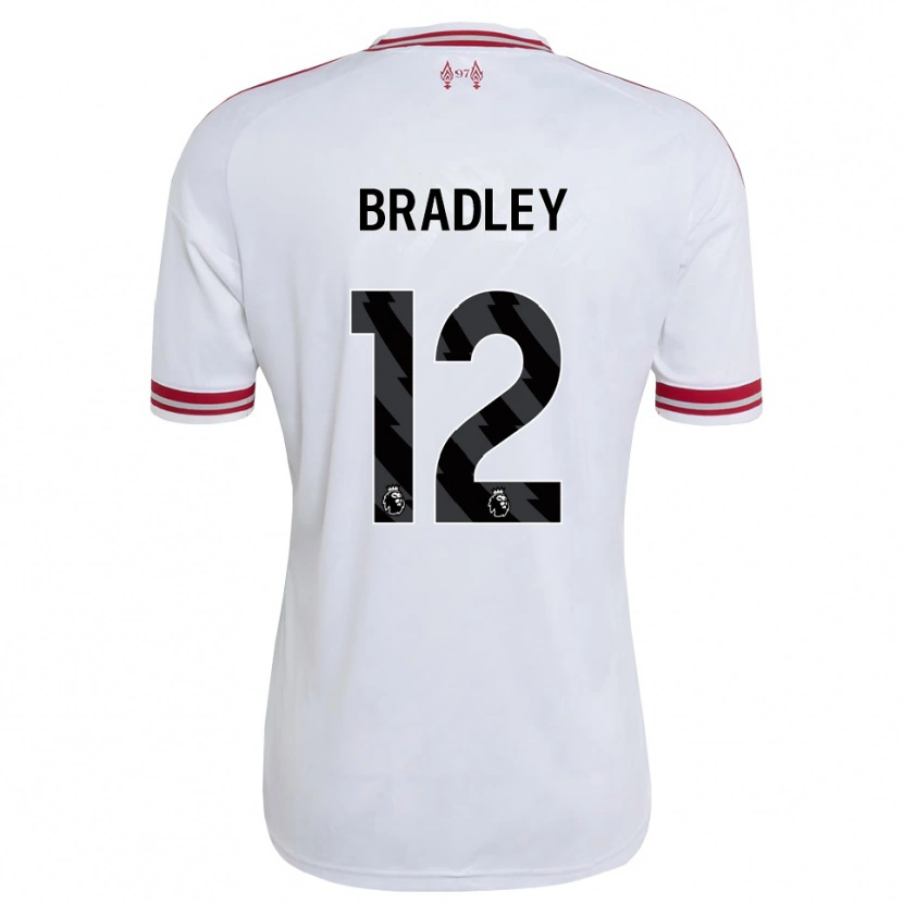 Danxen Dzieci Conor Bradley #12 Czerwony Biały Wyjazdowa Koszulka 2026/27 Koszulki Klubowe