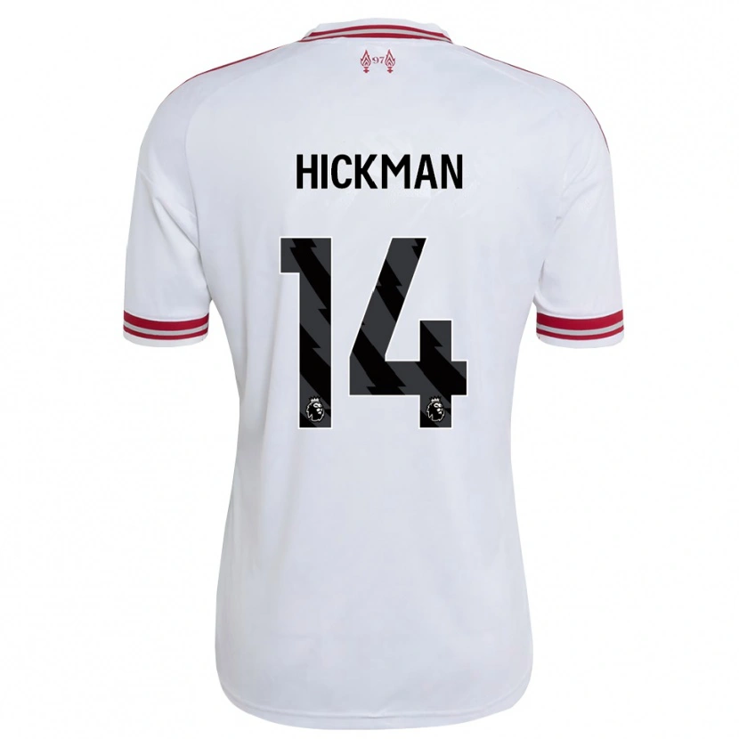 Danxen Dzieci Ellis Hickman #14 Czerwony Biały Wyjazdowa Koszulka 2026/27 Koszulki Klubowe