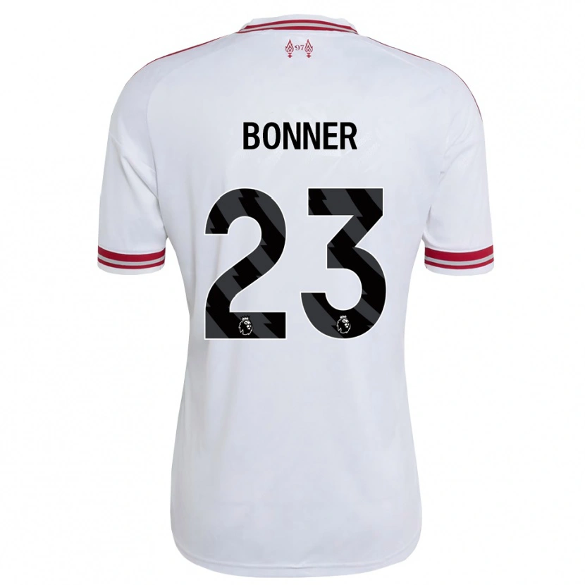 Danxen Dzieci Gemma Bonner #23 Czerwony Biały Wyjazdowa Koszulka 2026/27 Koszulki Klubowe