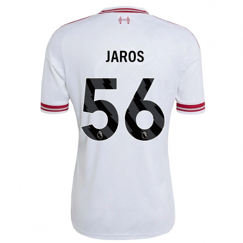 Danxen Dzieci Vitezslav Jaros #56 Czerwony Biały Wyjazdowa Koszulka 2026/27 Koszulki Klubowe