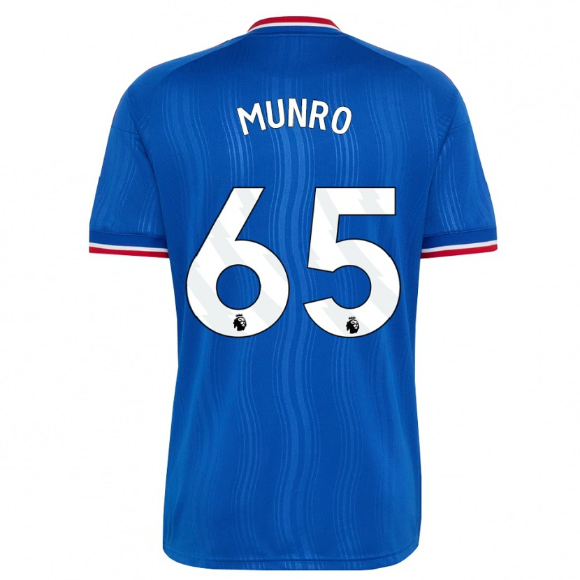 Danxen Dzieci Reece Munro #65 Niebieski Biały Czerwony Wyjazdowa Koszulka 2026/27 Koszulki Klubowe