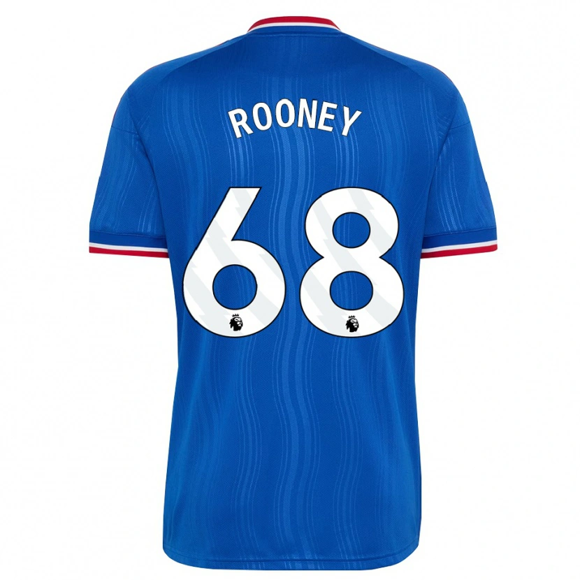 Danxen Dzieci Kai Rooney #68 Niebieski Biały Czerwony Wyjazdowa Koszulka 2026/27 Koszulki Klubowe