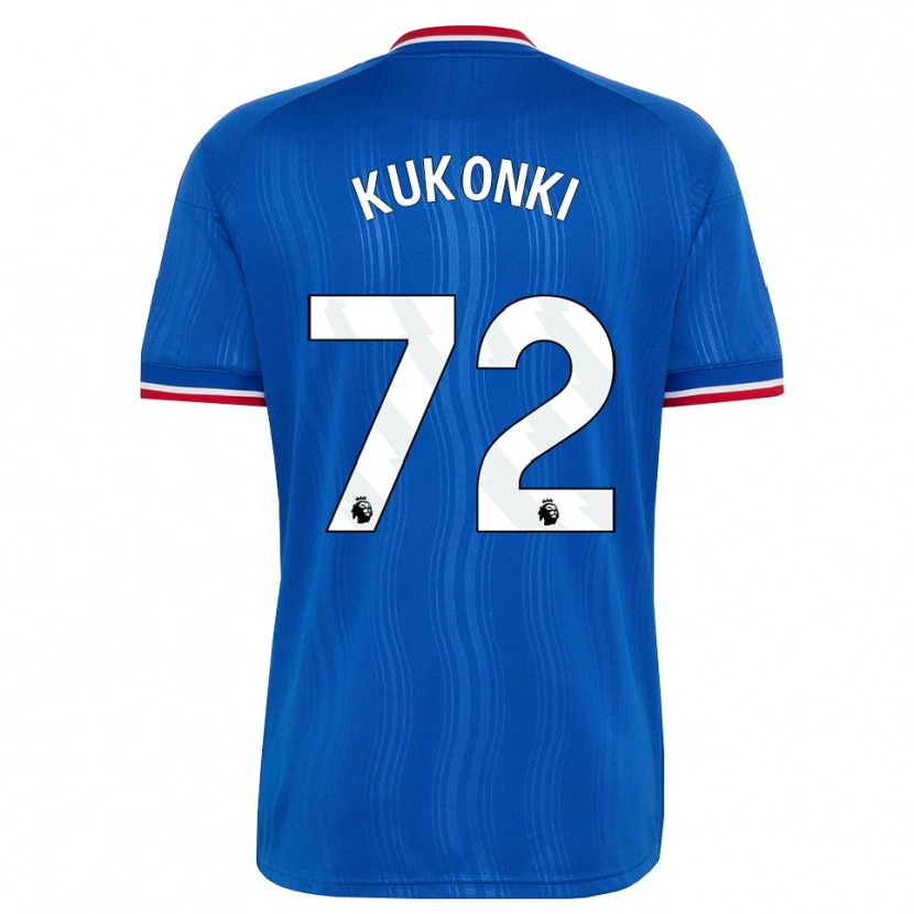 Danxen Dzieci Godwill Kukonki #72 Niebieski Biały Czerwony Wyjazdowa Koszulka 2026/27 Koszulki Klubowe