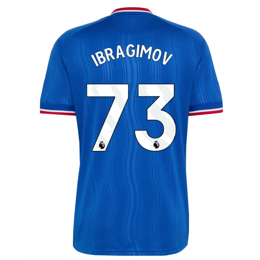 Danxen Dzieci Amir Ibragimov #73 Niebieski Biały Czerwony Wyjazdowa Koszulka 2026/27 Koszulki Klubowe