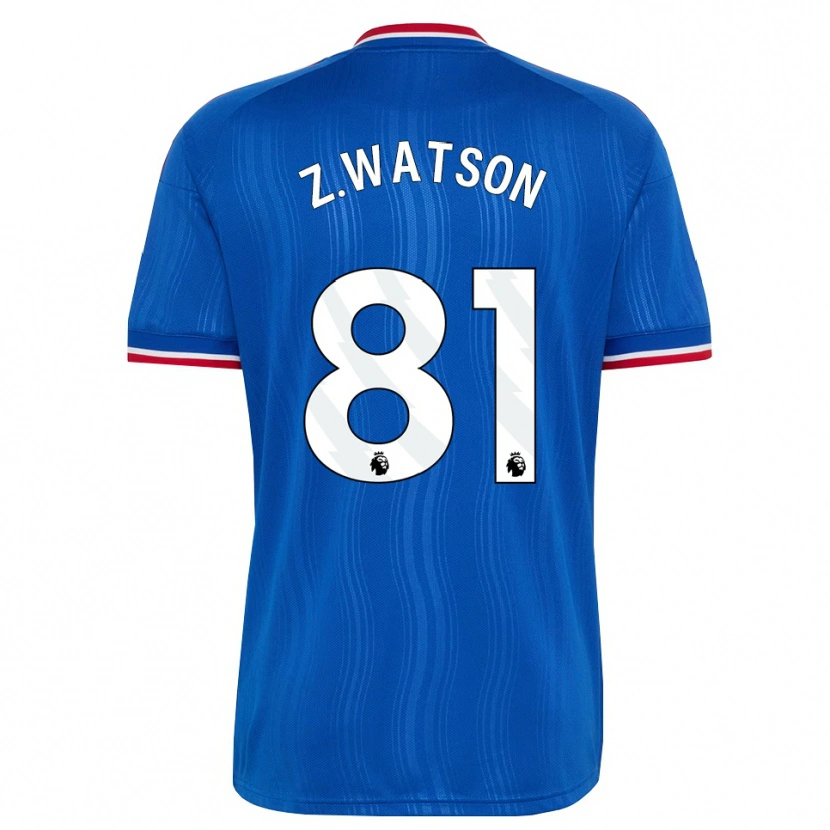 Danxen Dzieci Zac Watson #81 Niebieski Biały Czerwony Wyjazdowa Koszulka 2026/27 Koszulki Klubowe