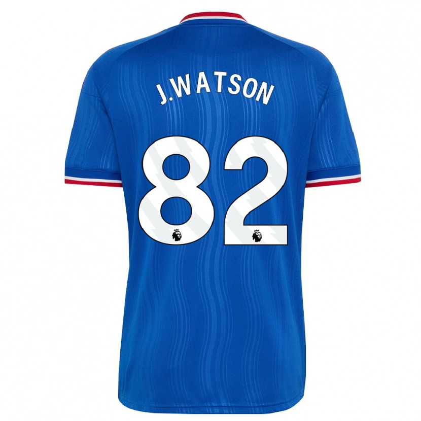 Danxen Dzieci Jacob Watson #82 Niebieski Biały Czerwony Wyjazdowa Koszulka 2026/27 Koszulki Klubowe