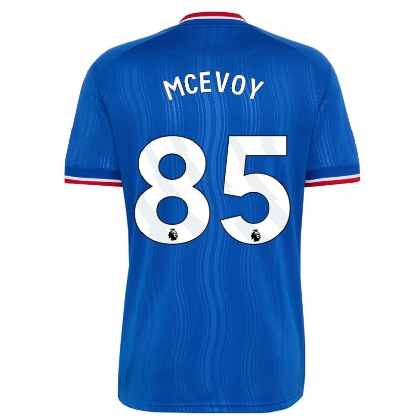 Danxen Dzieci Jay Mcevoy #85 Niebieski Biały Czerwony Wyjazdowa Koszulka 2026/27 Koszulki Klubowe