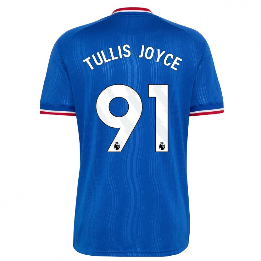 Danxen Dzieci Phallon Tullis-Joyce #91 Niebieski Biały Czerwony Wyjazdowa Koszulka 2026/27 Koszulki Klubowe