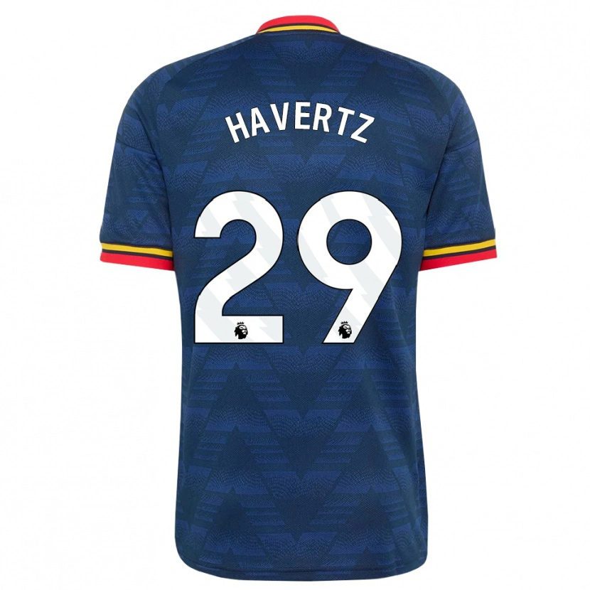 Danxen Dzieci Kai Havertz #29 Północnoniebieski Żółty Czerwony Wyjazdowa Koszulka 2026/27 Koszulki Klubowe