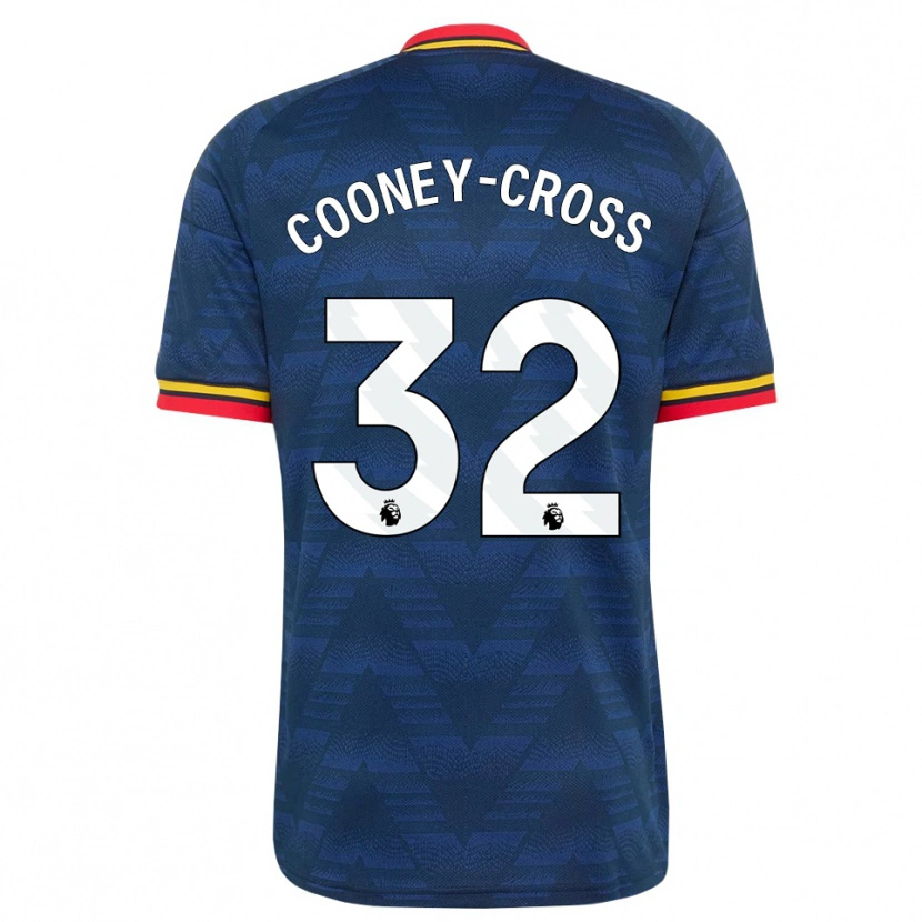 Danxen Dzieci Kyra Cooney-Cross #32 Północnoniebieski Żółty Czerwony Wyjazdowa Koszulka 2026/27 Koszulki Klubowe
