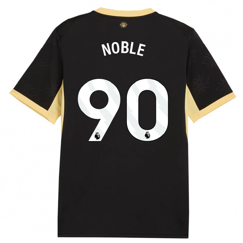 Danxen Dzieci Kian Noble #90 Czarny Żółty Wyjazdowa Koszulka 2026/27 Koszulki Klubowe