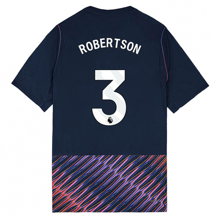 Danxen Dzieci Andrew Robertson #3 Królewski Niebieski Biały Wyjazdowa Koszulka 2026/27 Koszulki Klubowe