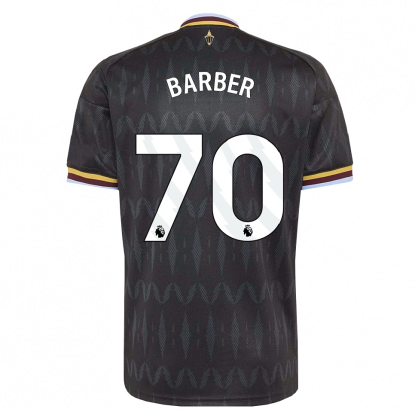 Danxen Dzieci Jayden Barber #70 Niebieski Chaber Czarny Żółty Wyjazdowa Koszulka 2026/27 Koszulki Klubowe