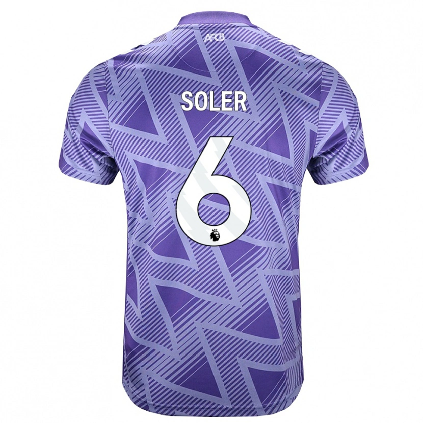 Danxen Dzieci Julio Soler #6 Bladożółty Biały Wyjazdowa Koszulka 2026/27 Koszulki Klubowe