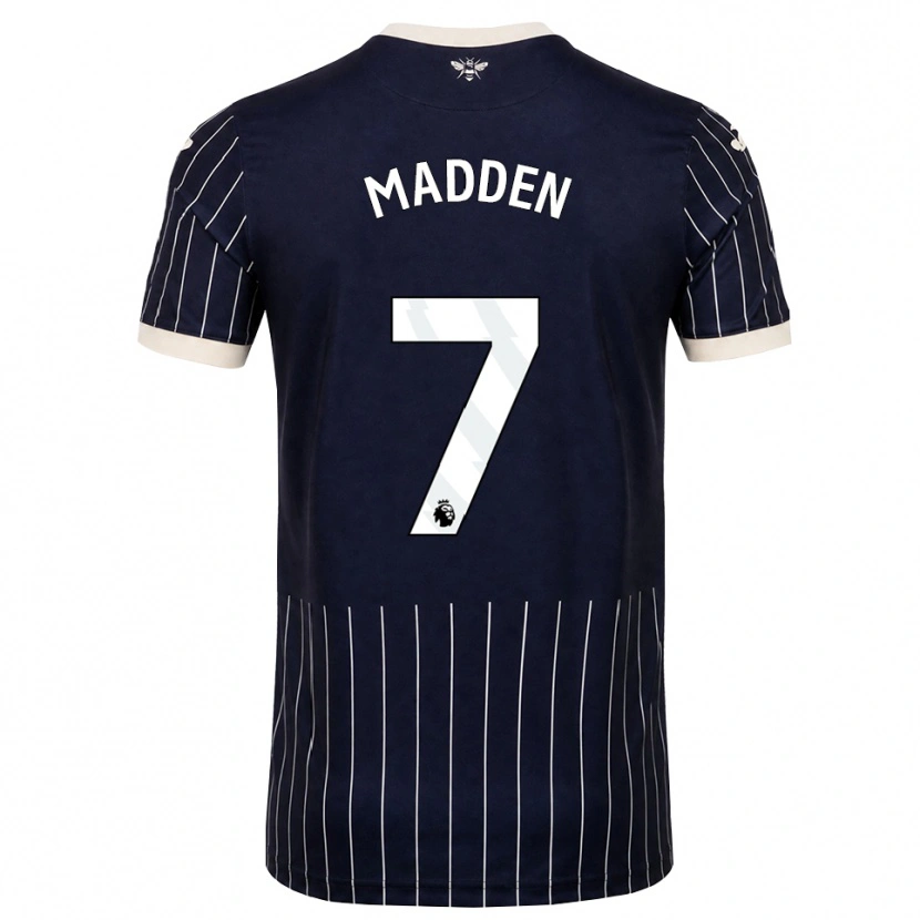 Danxen Dzieci Coran Madden #7 Czarny Biały Wyjazdowa Koszulka 2026/27 Koszulki Klubowe