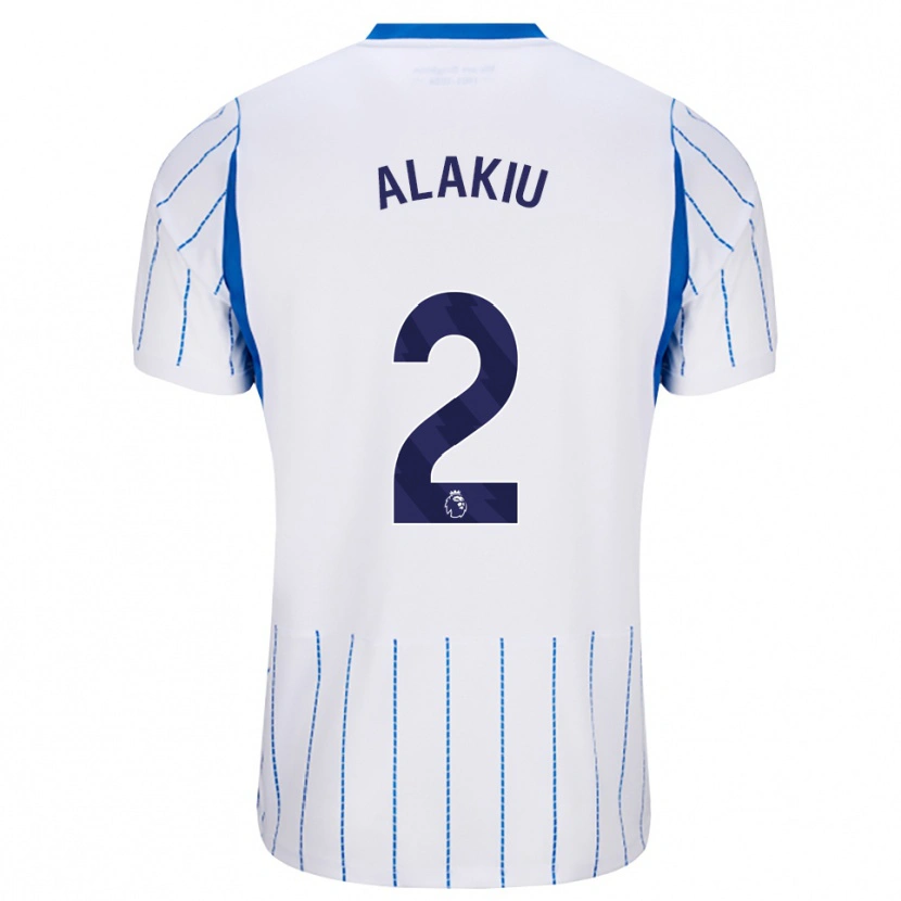 Danxen Dzieci Isaiah Alakiu #2 Niebieski Chaber Biały Wyjazdowa Koszulka 2026/27 Koszulki Klubowe