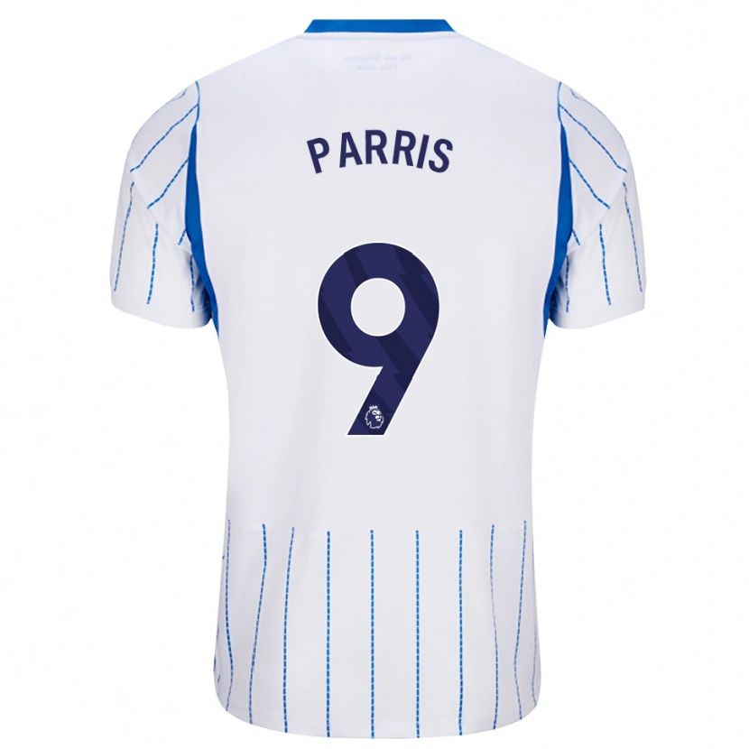 Danxen Dzieci Nikita Parris #9 Niebieski Chaber Biały Wyjazdowa Koszulka 2026/27 Koszulki Klubowe