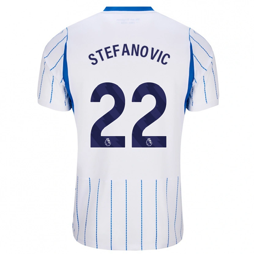Danxen Dzieci Dejana Stefanović #22 Niebieski Chaber Biały Wyjazdowa Koszulka 2026/27 Koszulki Klubowe